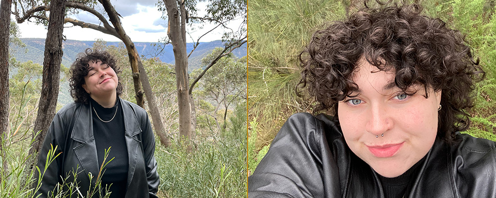  Bel hikes through the Australian bush in Namadgi National Park just a stones through from the ANU campus.